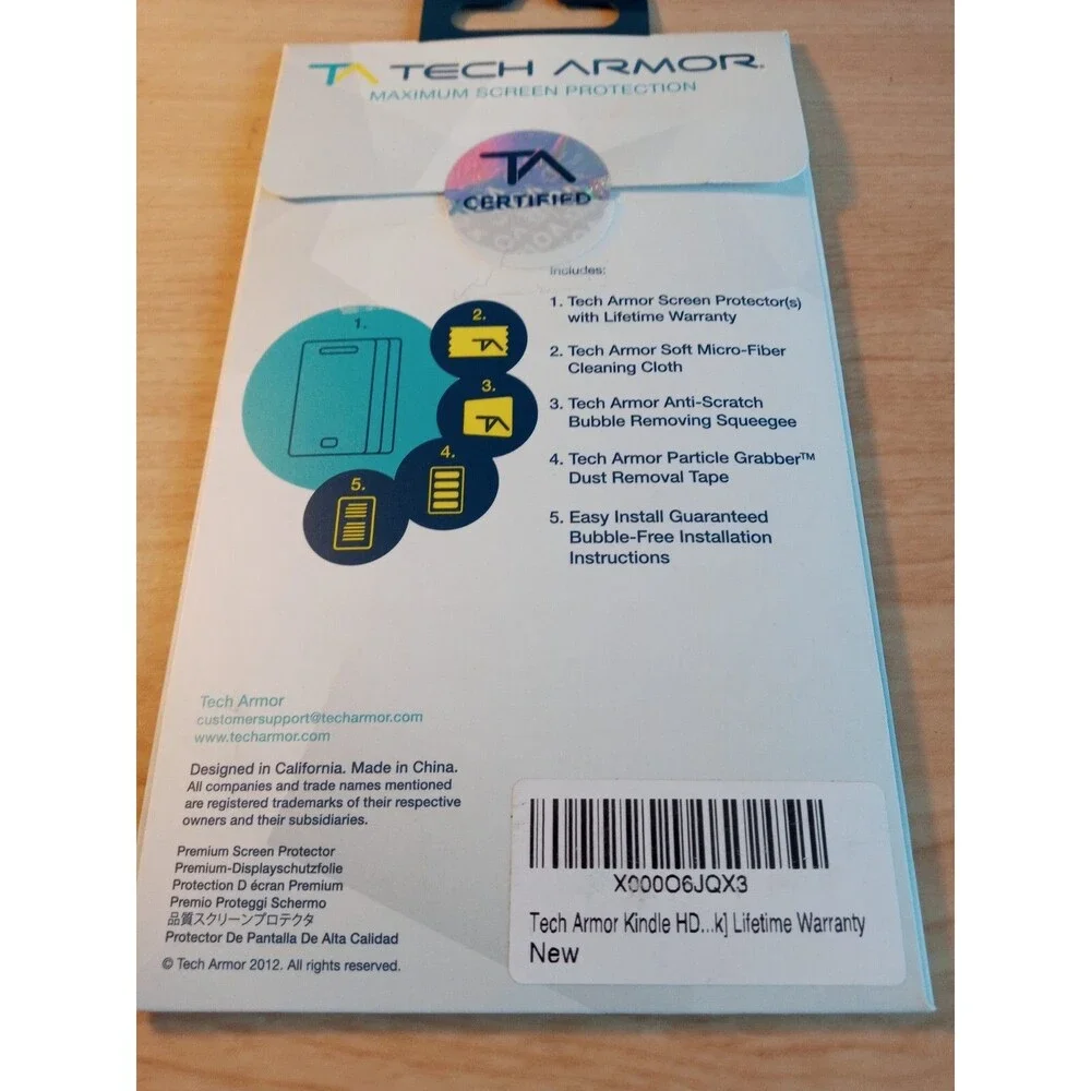 Tech Armor Kindle Fire HD 6” Screen Protector (2 Pack)